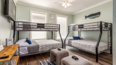 022 Grace Wins NE Double Twin over Full Bunk Bedroom Dauphin Island Beach House