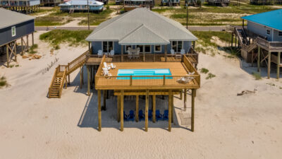 044 Grace Wins Elevated Deck Dauphin Island Vacation Home with Private Pool