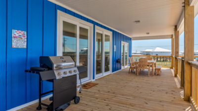 031 Blue Heaven Covered Back Porch with Grill and Outdoor Dining Area