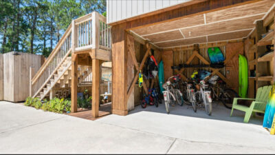 031 Bleu Haus Under House Open Storage with Bikes and Kayaks