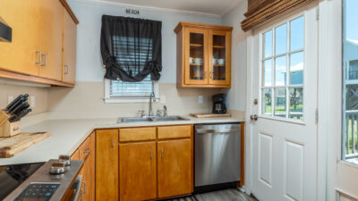 009 Coastal Breeze Kitchen with Door to Back Deck