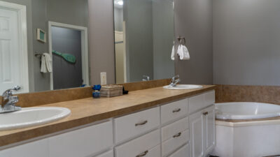 Bayou Heron #2B Master Bathroom Double Vanity